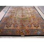 Six Meters Qom Carpet Handmade Adobe Design All Silk