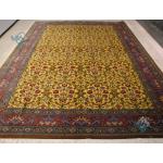 Six Meters Qom Carpet Handmade Flower Design All Silk
