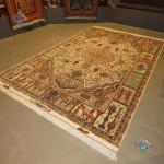 Pair Six Meter Tabriz Carpet Handmade Nami Design