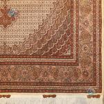 Pair Six Meter Tabriz Carpet Handmade Mahi Design
