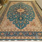 Six Meter Tabriz Carpet Handmade Heris Design