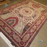 Six Meter Tabriz Carpet Handmade Dome Design