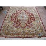 Rug Tabriz Handwoven Carpet Khatibi  Design