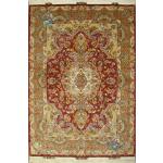 Rug Tabriz Handwoven Carpet Khatibi  Design