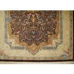 Rug Qom Carpet Handmade Bergamot Elyasi  Design all Silk