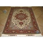 Zar-o-nim Tabriz Carpet Handmade Heris  Design