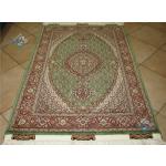 Pair Zar-o-nim Tabriz Carpet Handmade Mahi Design