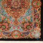 Zaronim Qom Carpet Handmade Rose flower Design All Wool