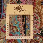 Zaronim Qom Carpet Handmade Rose Design All Wool