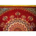 Square Carpet Qom Handwoven Bergamot Design All Silk