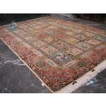 Nine Meters Tabriz Carpet Handmade Golestan Design