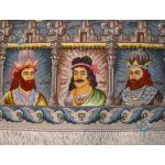 Tableau Carpet Handwoven Tabriz Kings of Iran Design