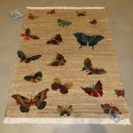 Zarocharak Shirazi Carpet Handmade Butterfly Garden Design