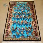 Zarocharak Qom Carpet Handmade Forty Parrots Design All Wool
