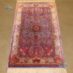 Mat Qom Carpet Handmade Tranji Design All Silk