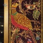 Tableau Carpet Handwoven Qom pheasant Design
