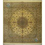 Square Qom Carpet Complete Silk