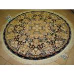 Circle Carpet Tabriz Salari Design Silk & Softwool