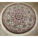 Circle Tabriz Handwoven Carpet Shams Design