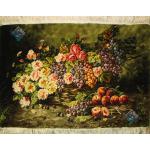 Tabriz Tableau Carpet Basket Flowers & Fruit