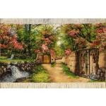 Tableau Carpet Handwoven Tabriz Garden Alley Design