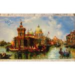 Tableau Carpet Handwoven Tabriz View of Venice Design