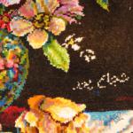 Tableau Carpet Handwoven Tabriz Flower pot Design