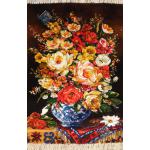 Tableau Carpet Handwoven Tabriz Flower pot Design