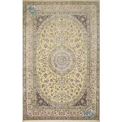 six meter Naein carpet Handmade Medallion Design