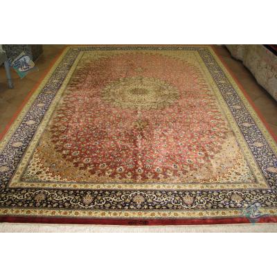 six meter Qom carpet Handmade All Silk