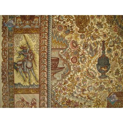 six meter Tabriz carpet Handmade Nami Design