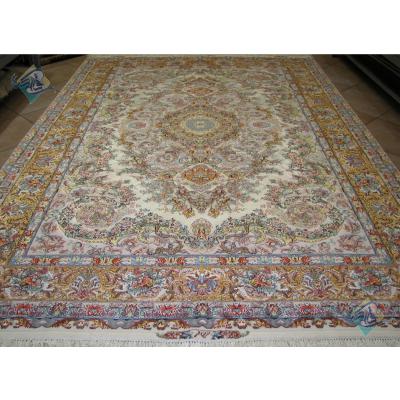 Six Meter Tabriz Carpet Handmade Mojemehr Design