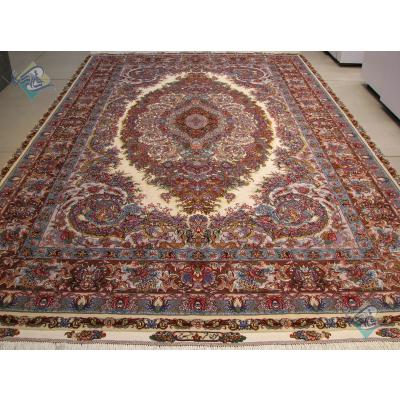 Pair Six meter Tabriz Carpet Handmade MojeMehr Design