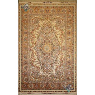 Pair Six Meter Tabriz Carpet Handmade Mojemehr Design