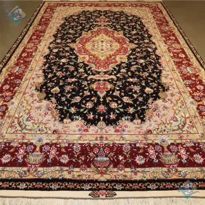 Six Meter Tabriz Carpet Handmade Neshat Design