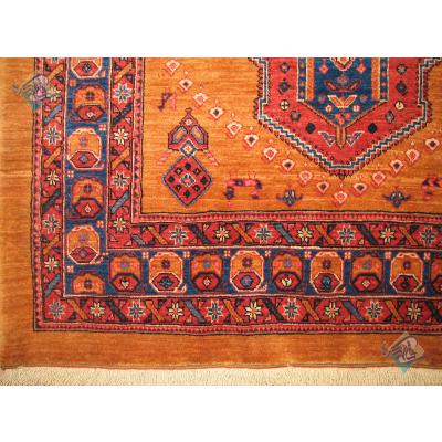 قالیچه دستباف قشقایی طرح افشان تاج