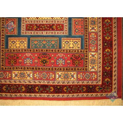 قالیچه دستباف گلیم فرش سیرجان اعلاباف رنگ گیاهی