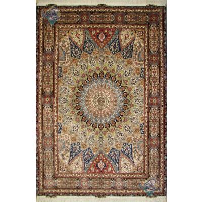 Rug Tabriz Carpet Handmade Dom Design Silk & Softwool