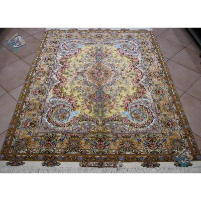 Rug Tabriz Carpet Handmade Mojemehr Design 