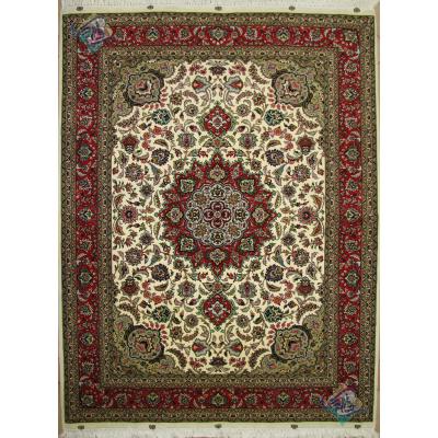 Rug Tabriz Handwoven Carpet Javadghalam Design