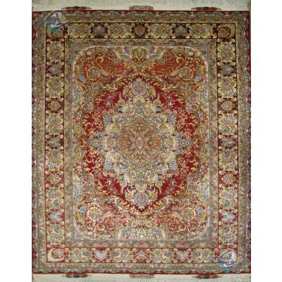 Pair Rug Tabriz Carpet Handmade kohan Design