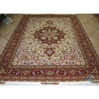 Rug Tabriz Carpet Handmade Heris Design
