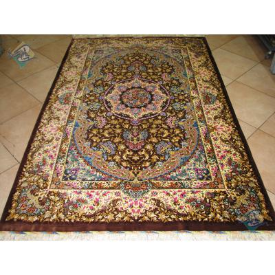 Rug Qom Carpet Handmade Amir Shirazi Design All Silk