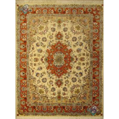 Pair Rug Tabriz Carpet Handmade Beheshti Design