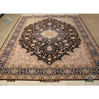 Pair Rug Tabriz Carpet Handmade Heris Design