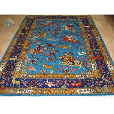 Rug Tabriz Carpet Handmade New Hunting ground Design