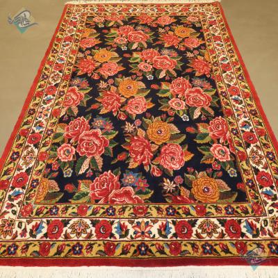 قالیچه دستباف بختیاری طرح گل رز رنگ گیاهی عالی