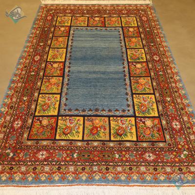 قالیچه دستباف قشقایی شیراز طرح کف ساده جدید مدرن رنگ گیاهی