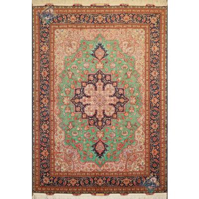 Rug Tabriz Carpet Handmade Heris Design