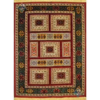 Zar-o-Nim Kilim Carpet Sirjan Handwoven